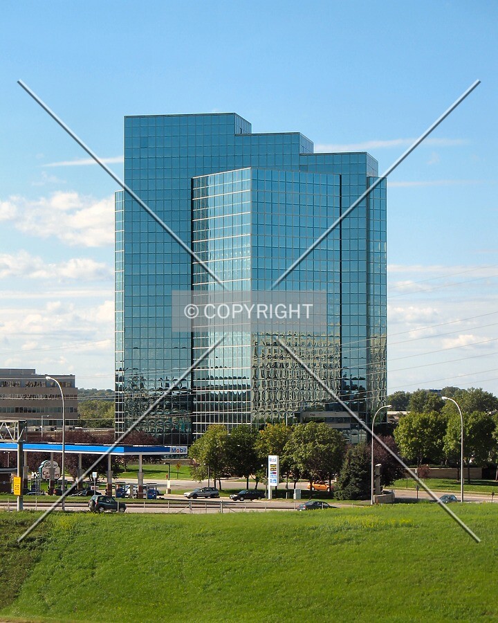View to the northwest across Interstate 494