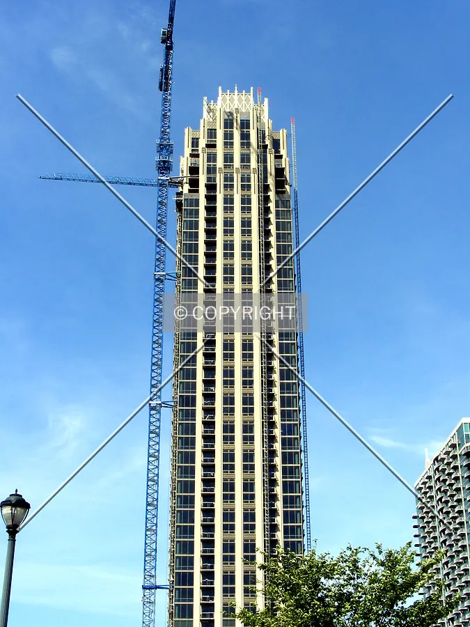 Looking west