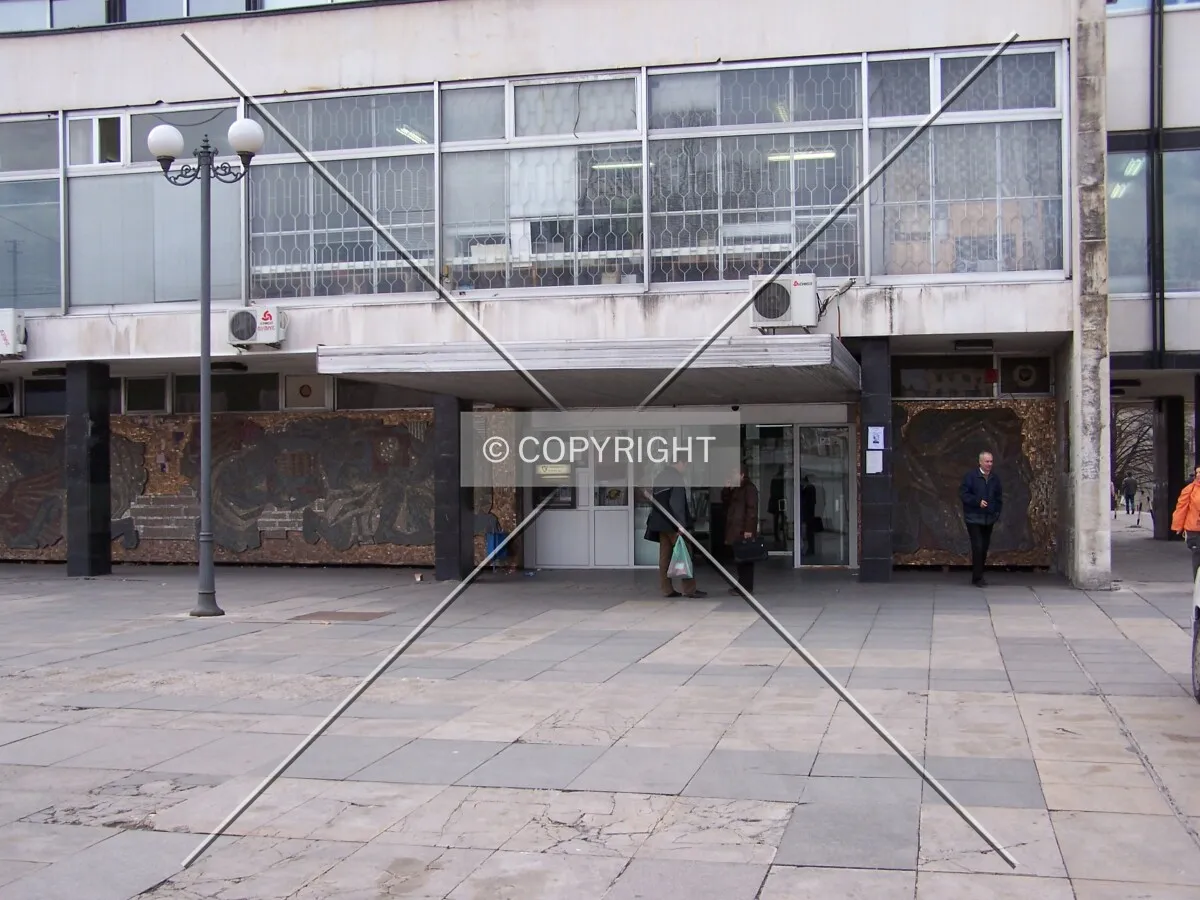 The main entrance
