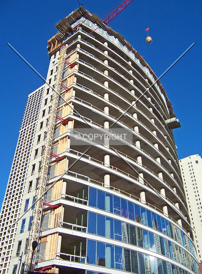 Looking up from the southwest