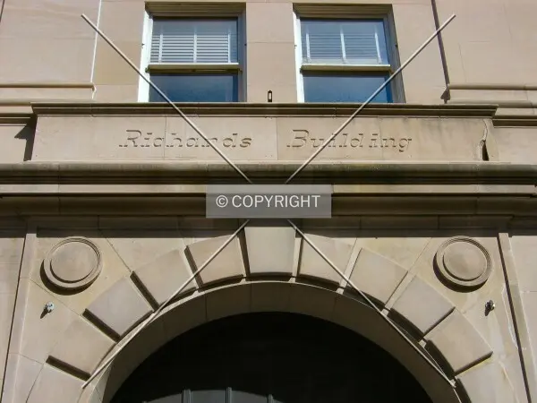 Detail above main entrance