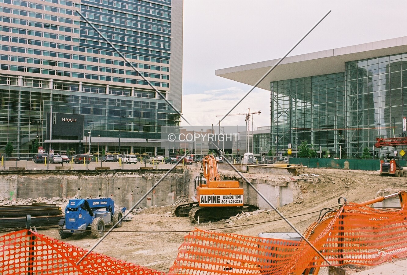 Cleaning up the site after demolition