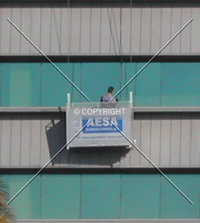 A man cleaning windows