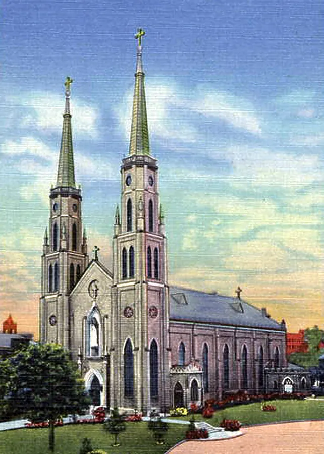 Vintage view from the southwest