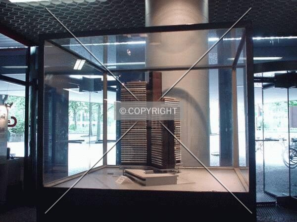 Model inside the lobby
