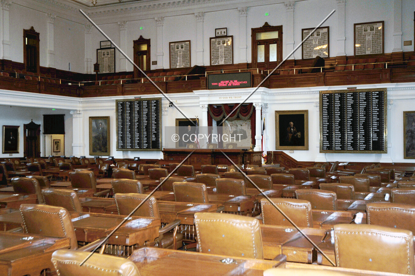 View of the Senate Chamber from the southwest