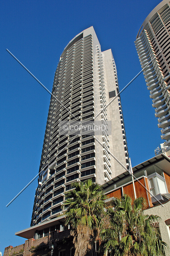 Looking up from Essex Street