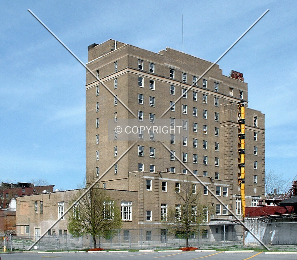 View from the southeast during renovation