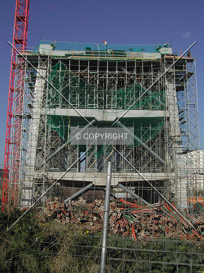 South side of the structure