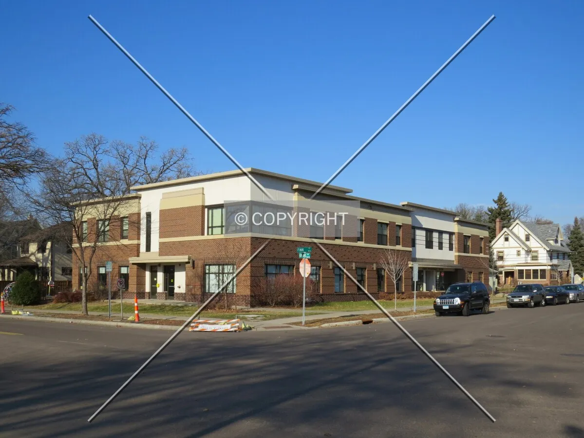 View to the northwest across Grand Avenue and Finn Street