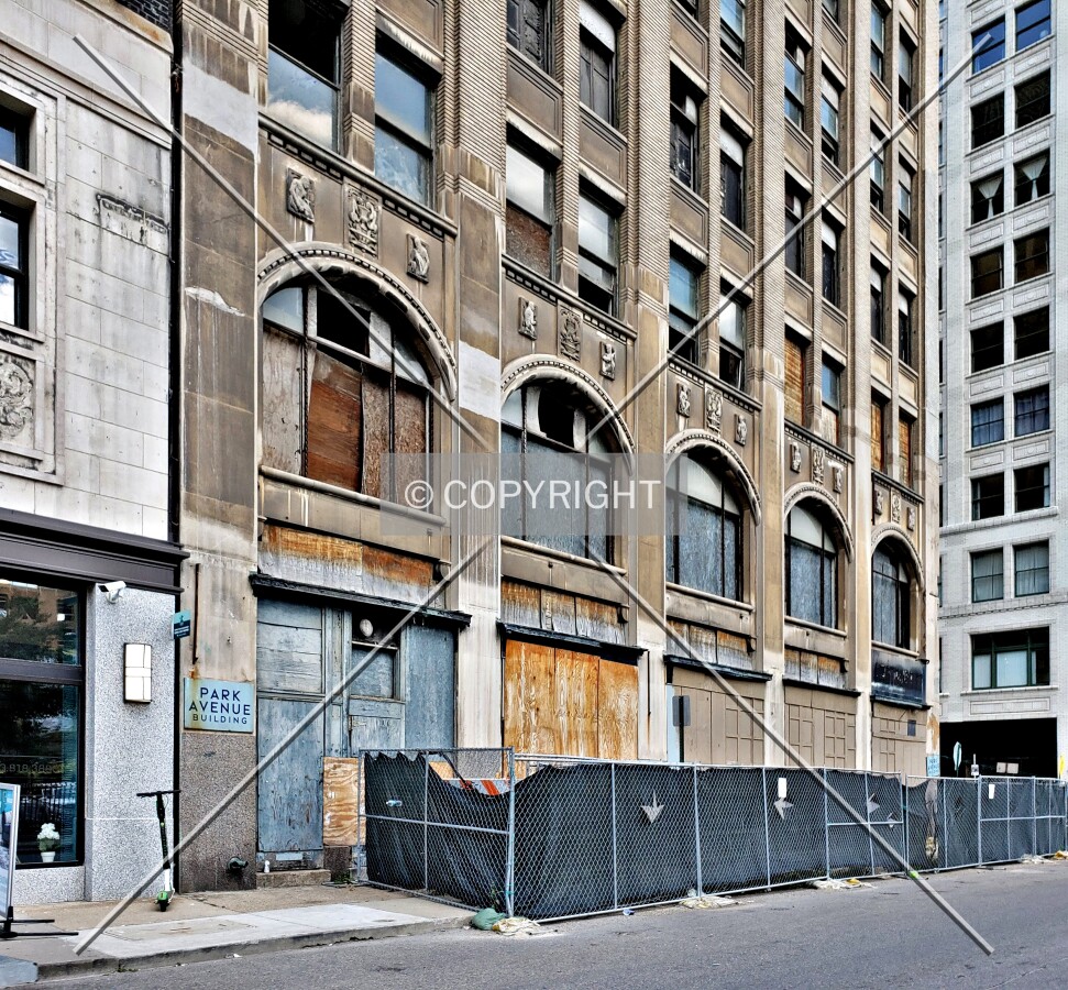 Lower floors from the southwest; August 10, 2019