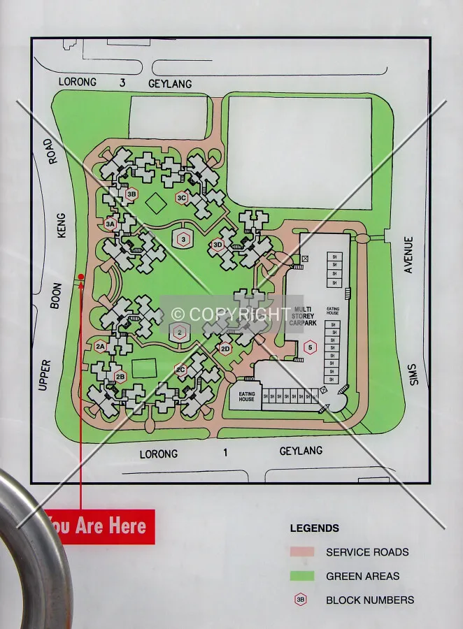 Ground plan displayed near Upper Boon Keng Road