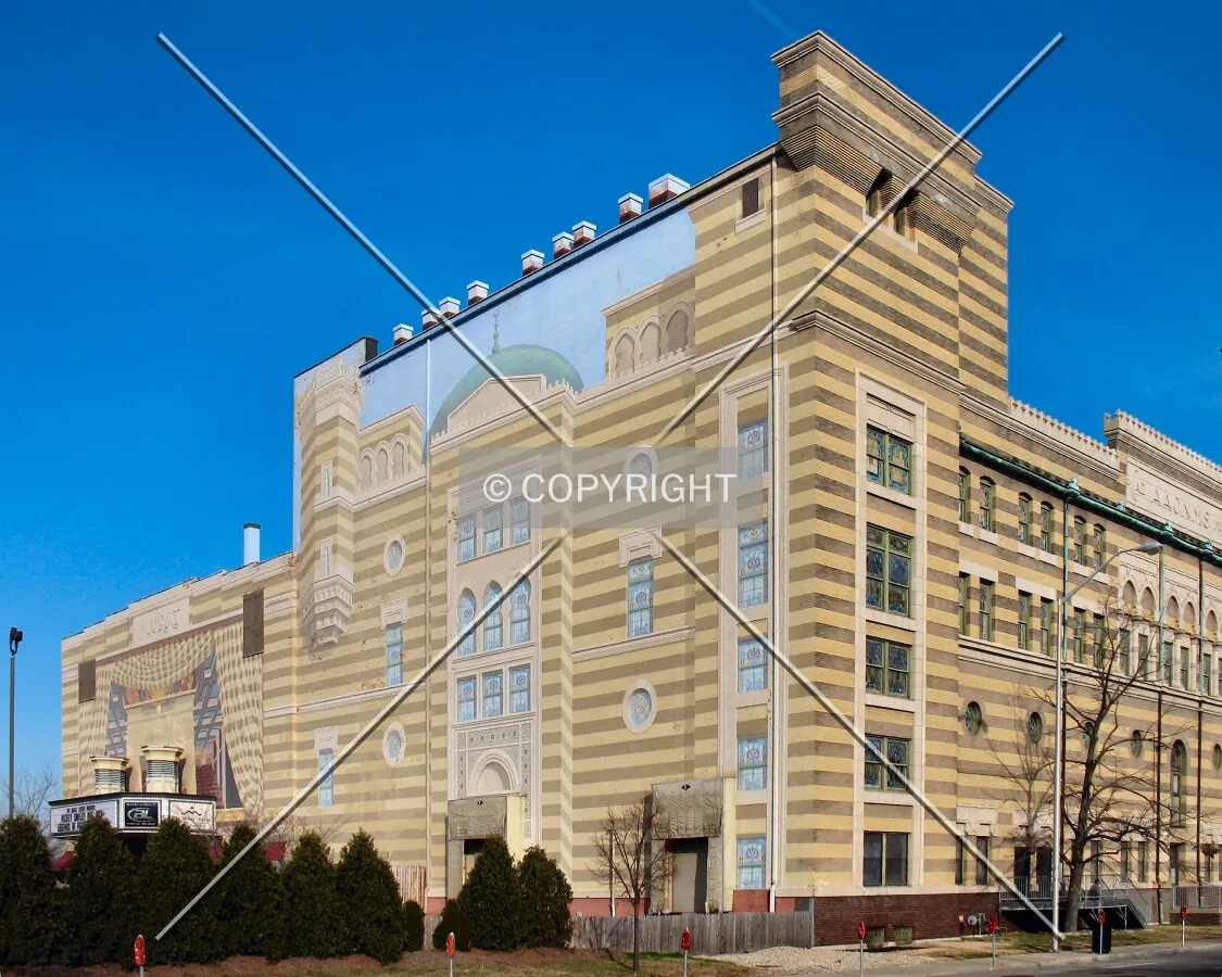 Trompe l'oiel mural from across East Michigan Street
