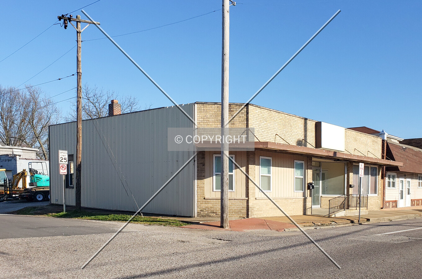 View from the northwest; March 31, 2019