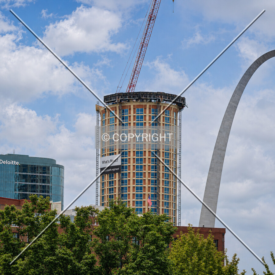 From the southwest during demolition, Tuesday, July 28, 2026