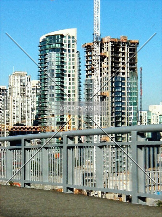 View from Granville Bridge on August 17, 2003