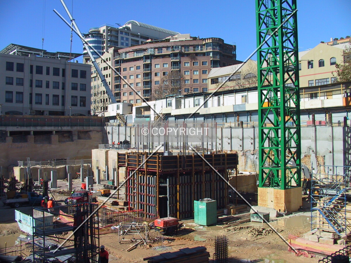 View soutwest onto the site