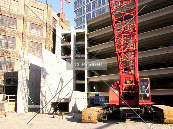 South part of the garage structure