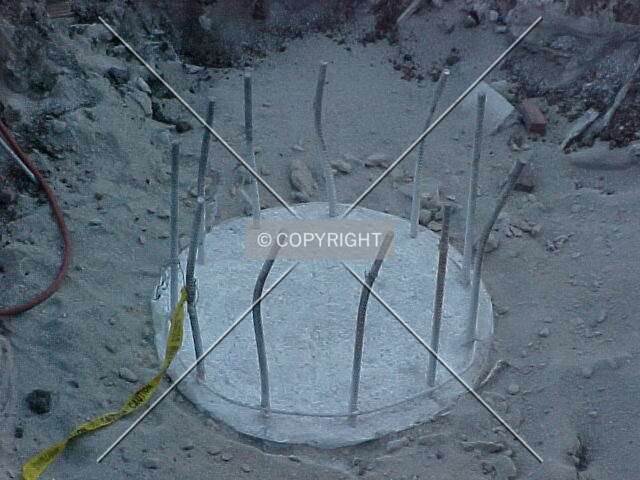 Top of a caisson