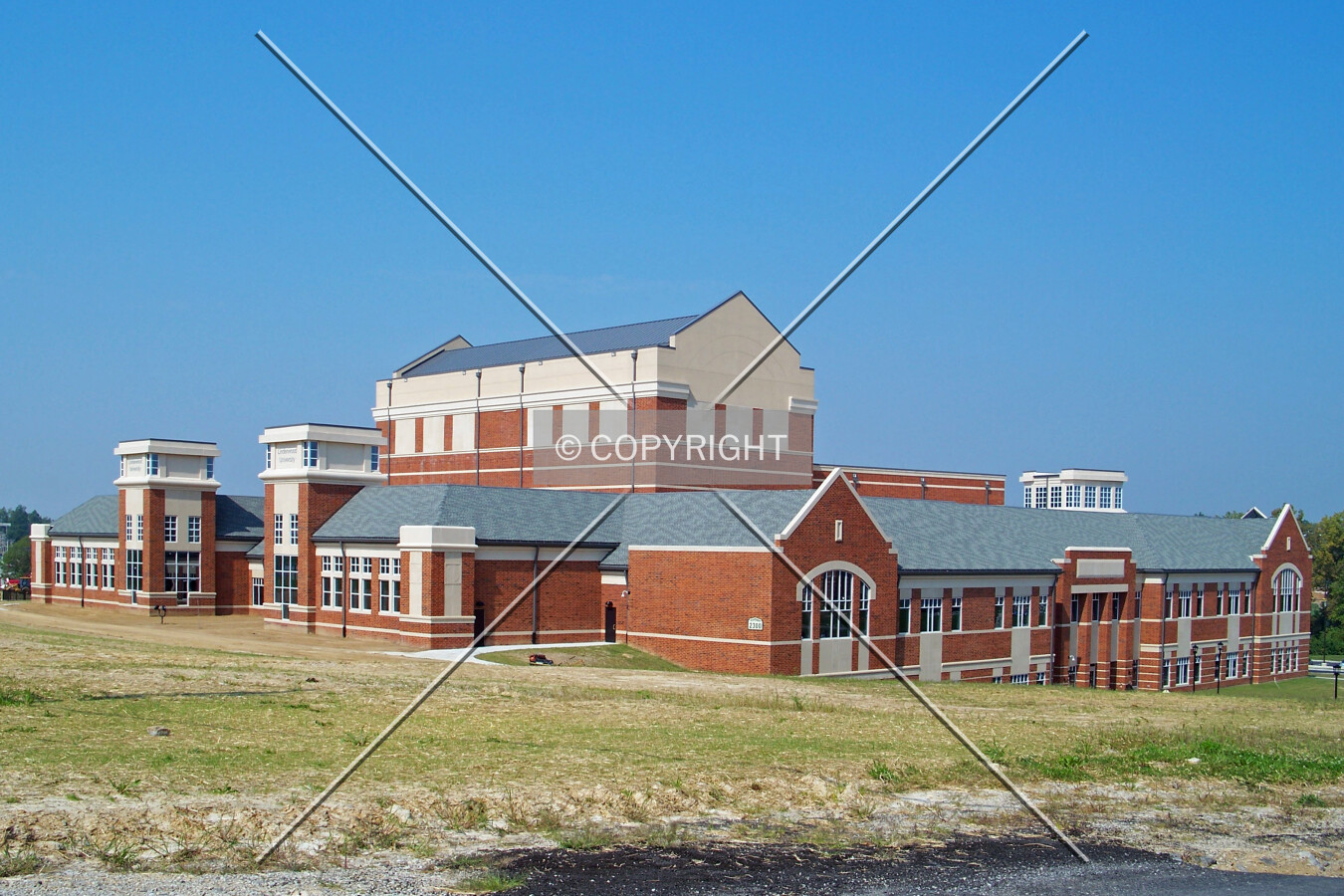 View from the east
