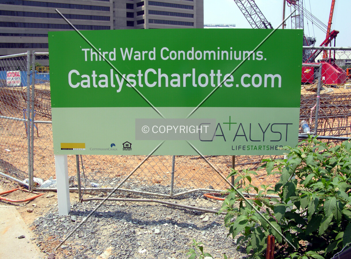 Signage at the corner of South Church Street and West Martin Luther King, Jr. Boulevard