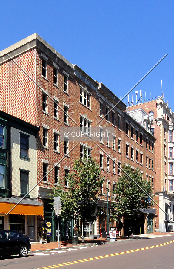 From across South High Street to the south