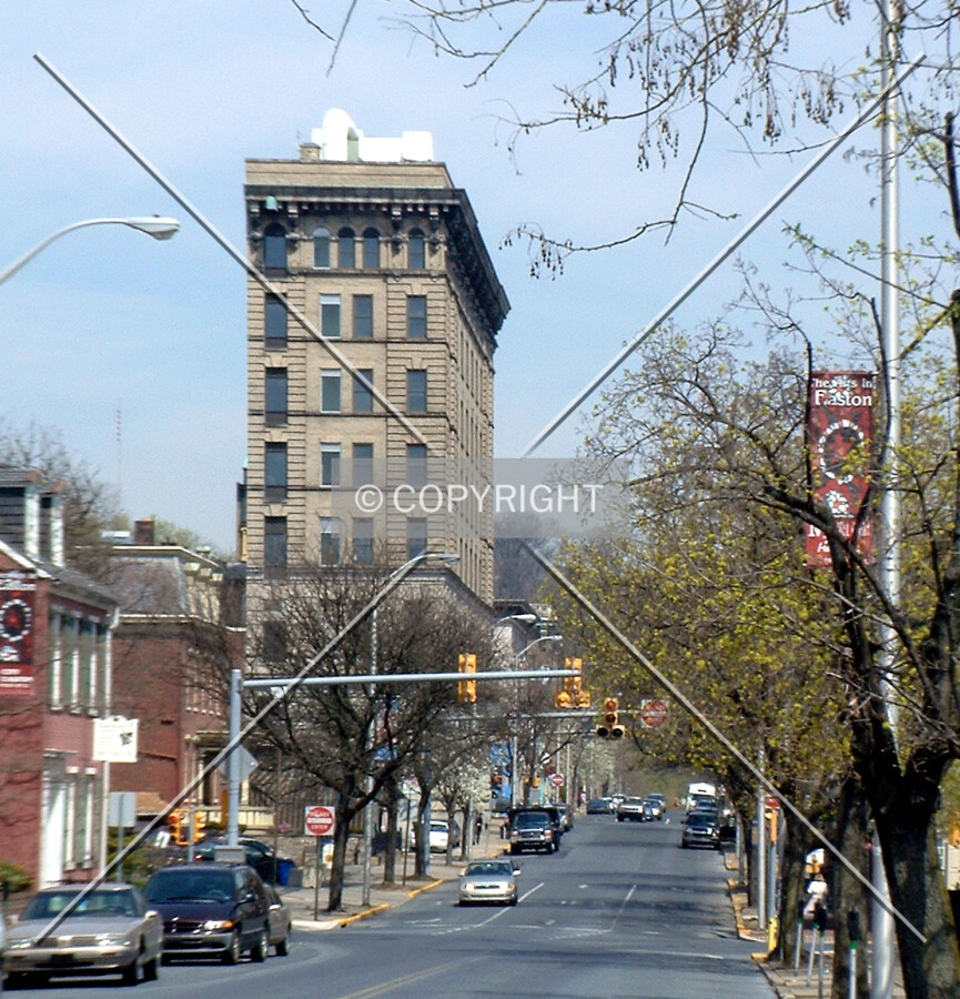 View from the south along Fourth Street
