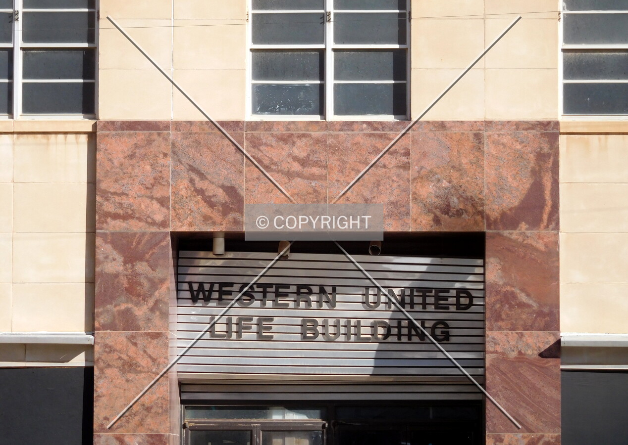 Signage above the main entrance