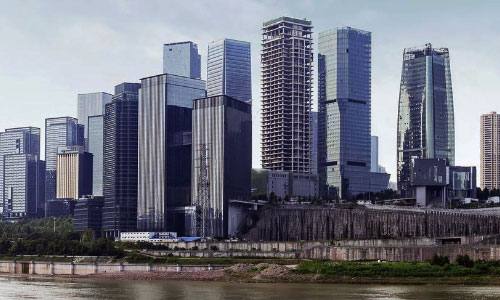 Chongqing skyline beside the river