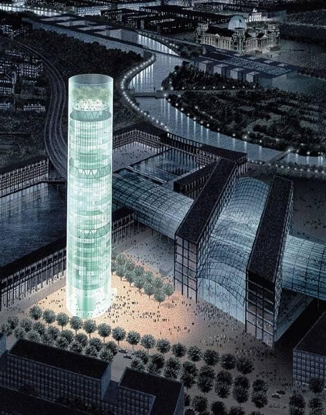 Hochhaus am Lehrter Bahnhof